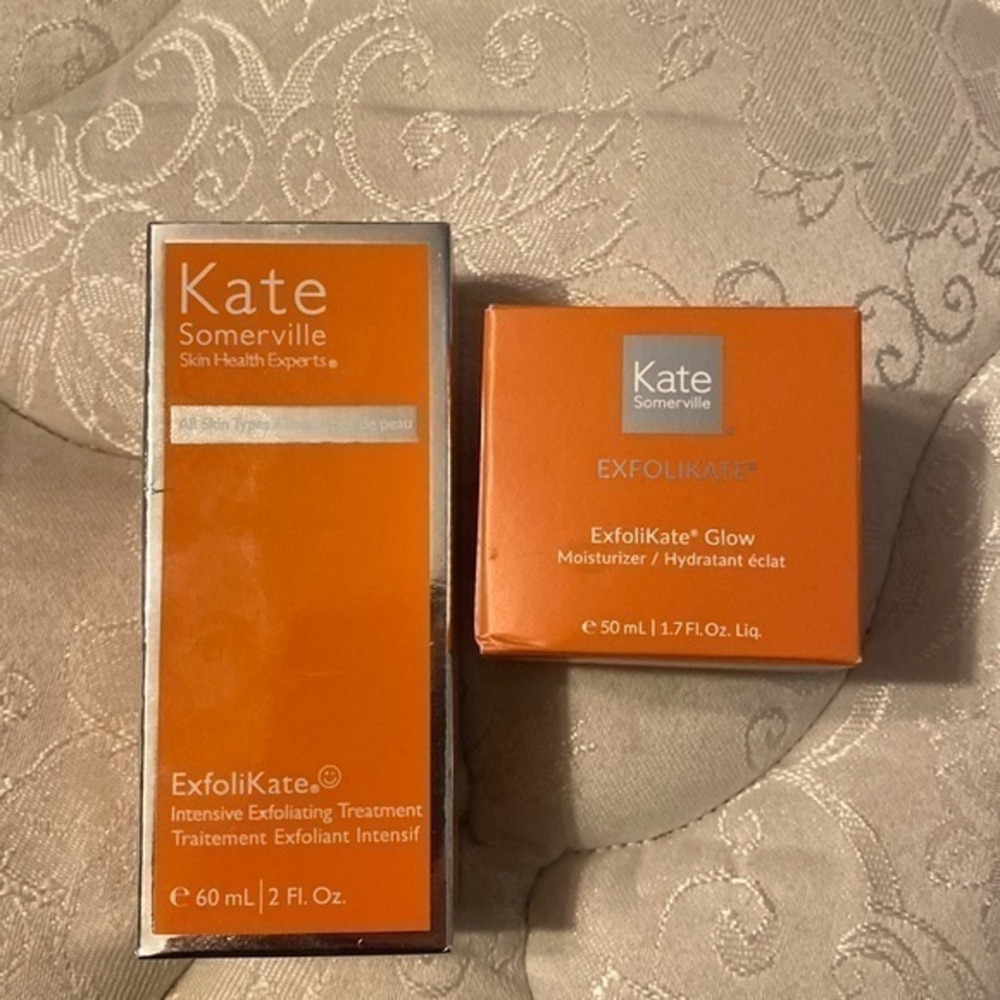 Kate Somerville exfoliating treatment and moisturizer